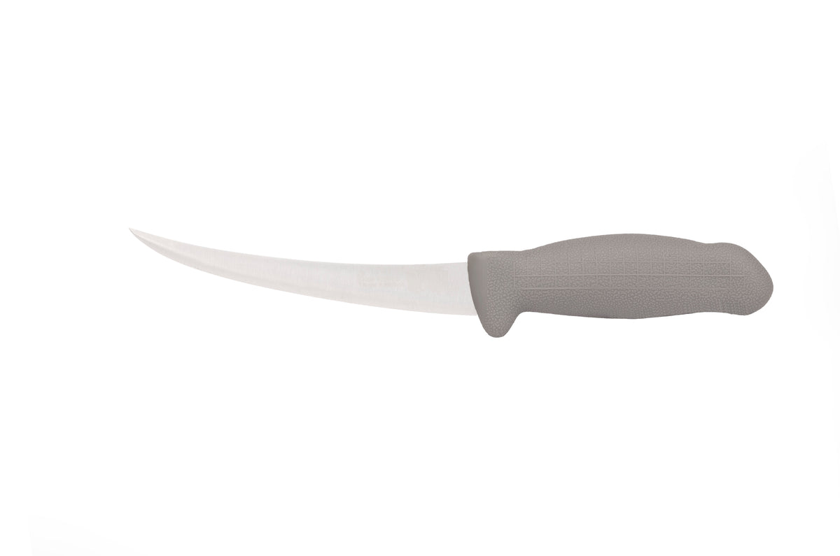 5½" Trimming Knife for Meat – 3-Layer Premium ErDon Steel, Grey Handle | F-L3-0413-KR