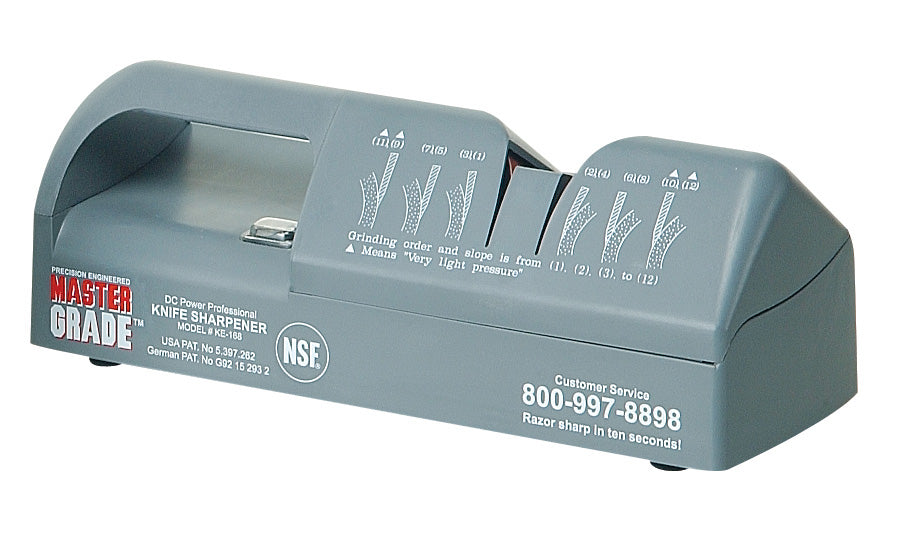 Commercial Electric Knife Sharpener MG-1001 – DC Power for Outdoor Use, NSF & UL Certified, 110V