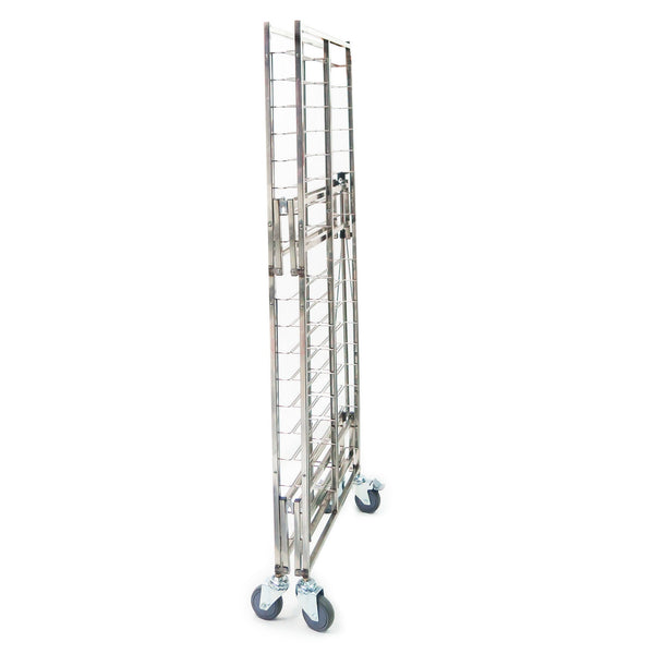 Folding Sheet Pan Rack for 20 Full-Size Pans – 304 Stainless Steel, End Load, Folds to 4.7" | PR-7000