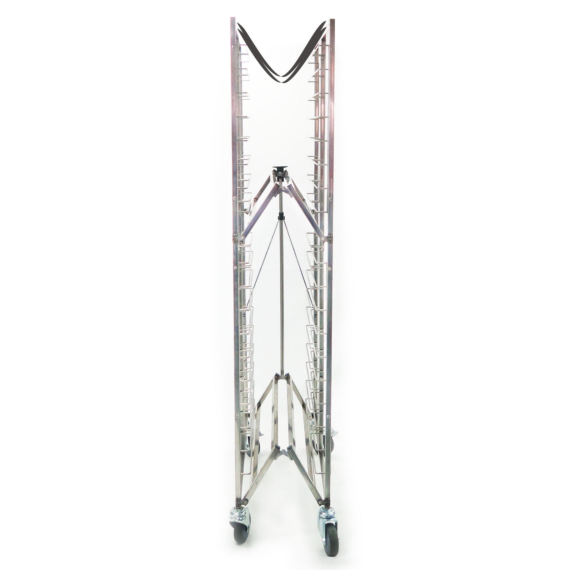 Folding Sheet Pan Rack for 20 Full-Size Pans – 304 Stainless Steel, End Load, Folds to 4.7" | PR-7000