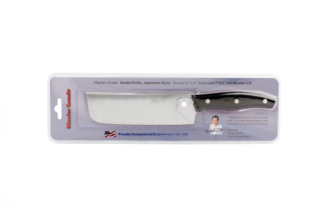 7" Usuba Knife – Japanese-Style Thin Blade for Clean Cuts, 420-J Stainless Steel | RJ-112