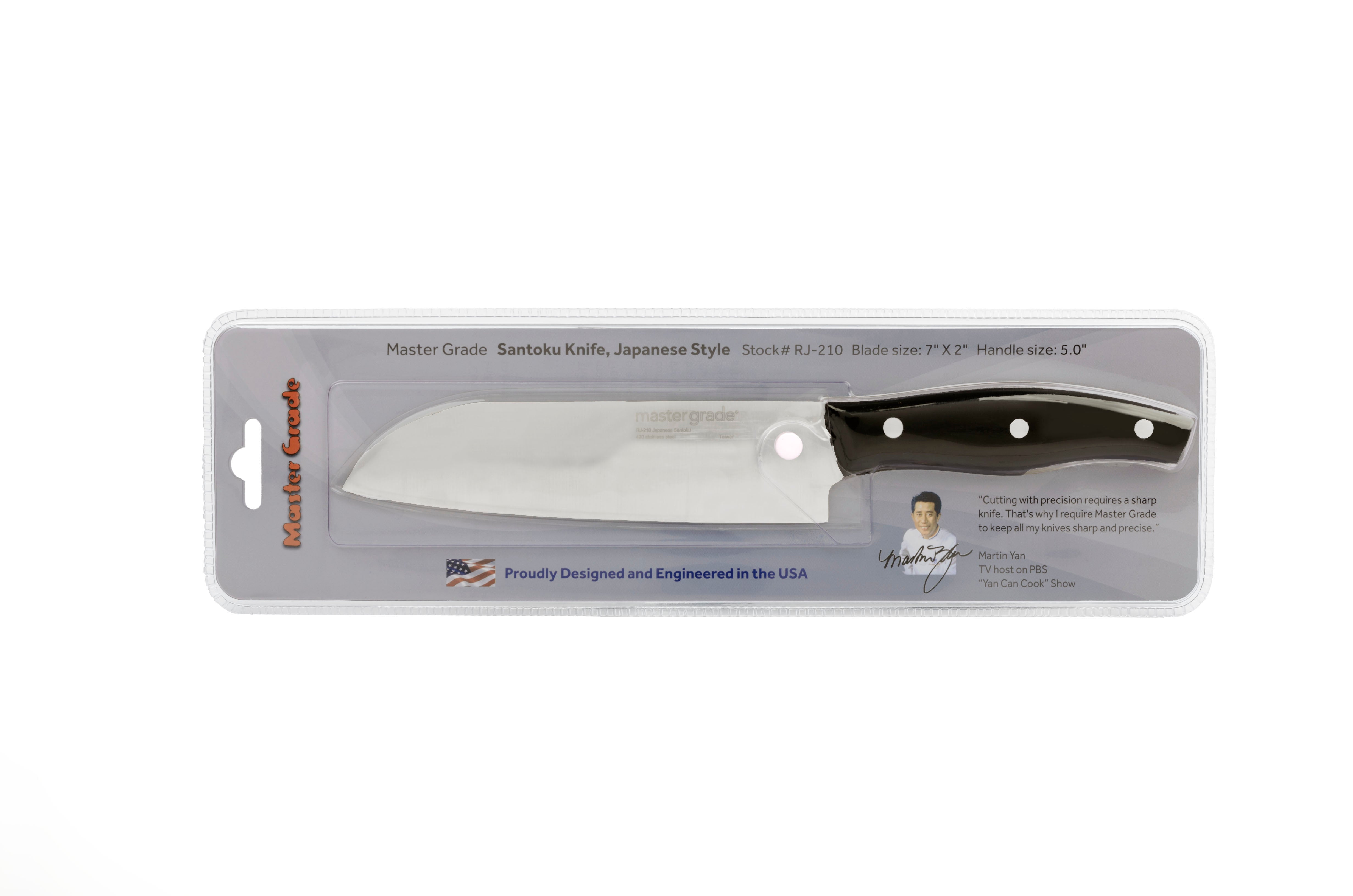 7" Santoku Knife – Japanese-Style, 420-J Stainless Steel | RJ-210