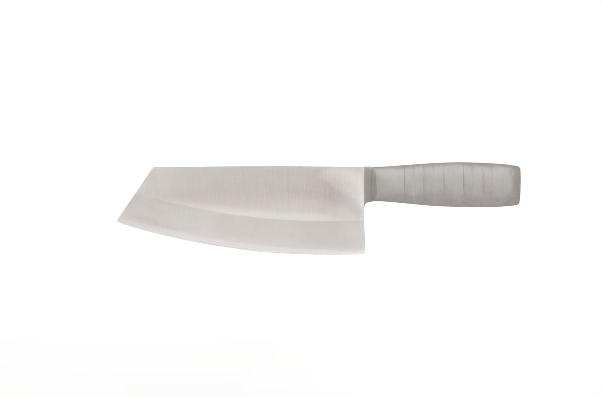 7" Chinese Chef Knife – Handmade 3-Layer High-Speed Stainless Steel, Steel Handle | R-605