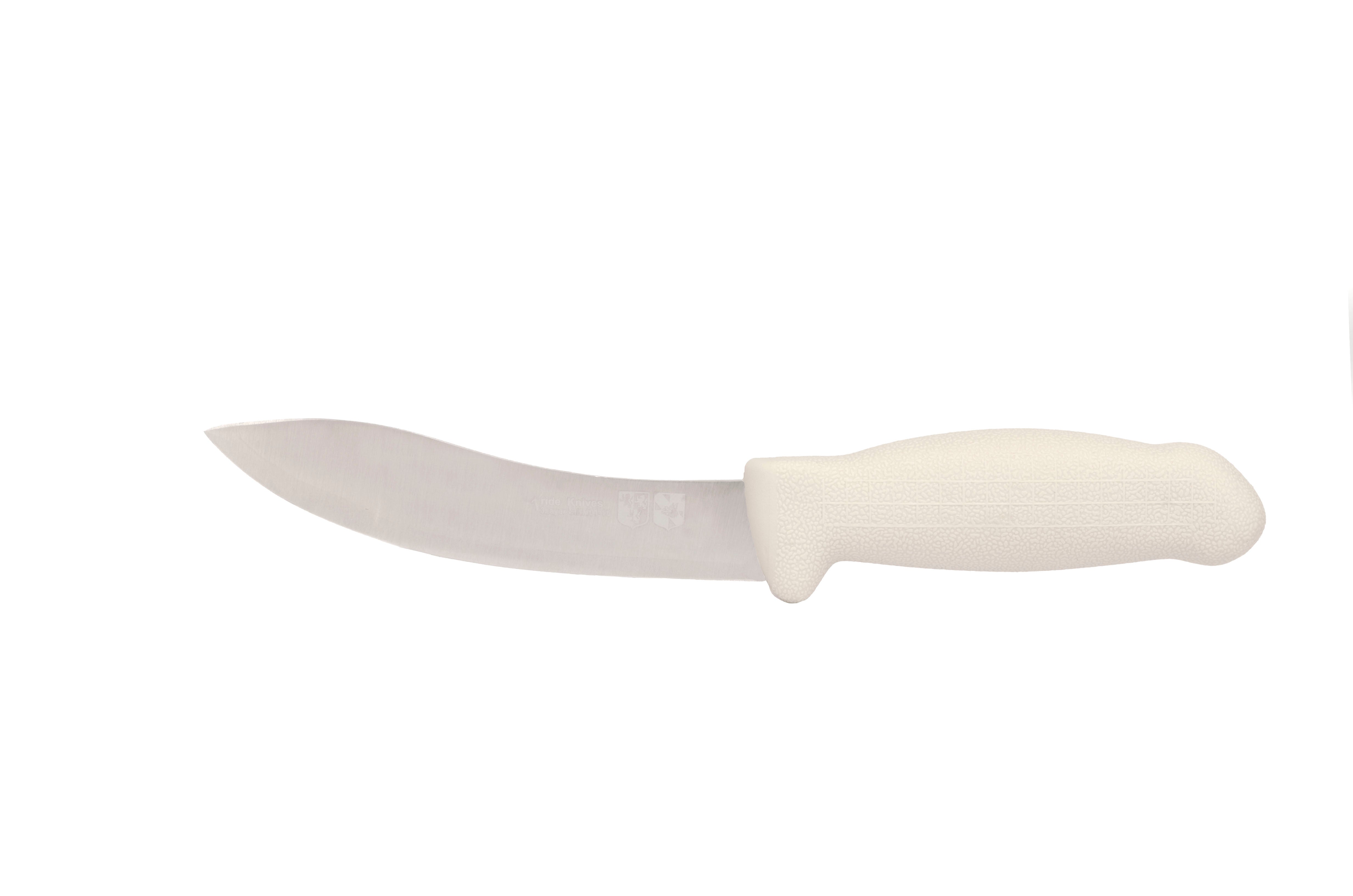 6" Skinning Butcher Knife – 3-Layer Premium+ ErDon Steel, Light Grey Handle | F-SL3-0115-KR