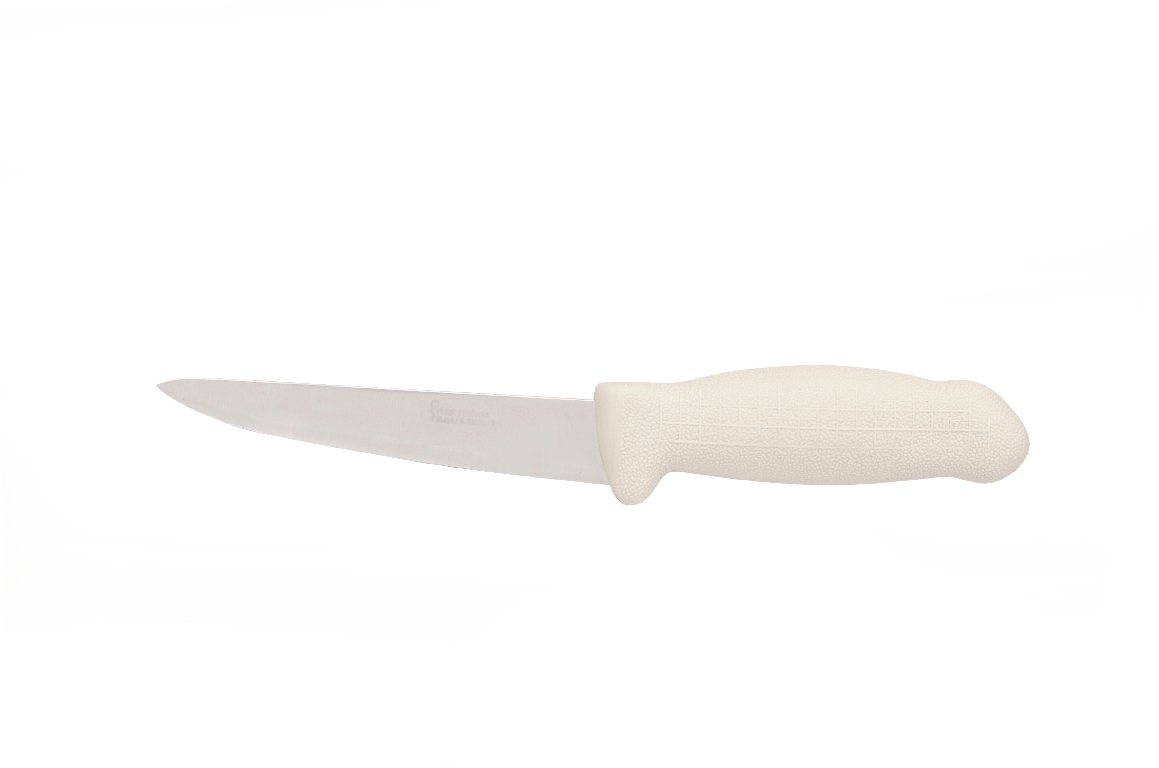 6" Boss Butcher Knife – 3-Layer Premium+ ErDon Steel, Light Grey Handle | F-SL3-0215-KR