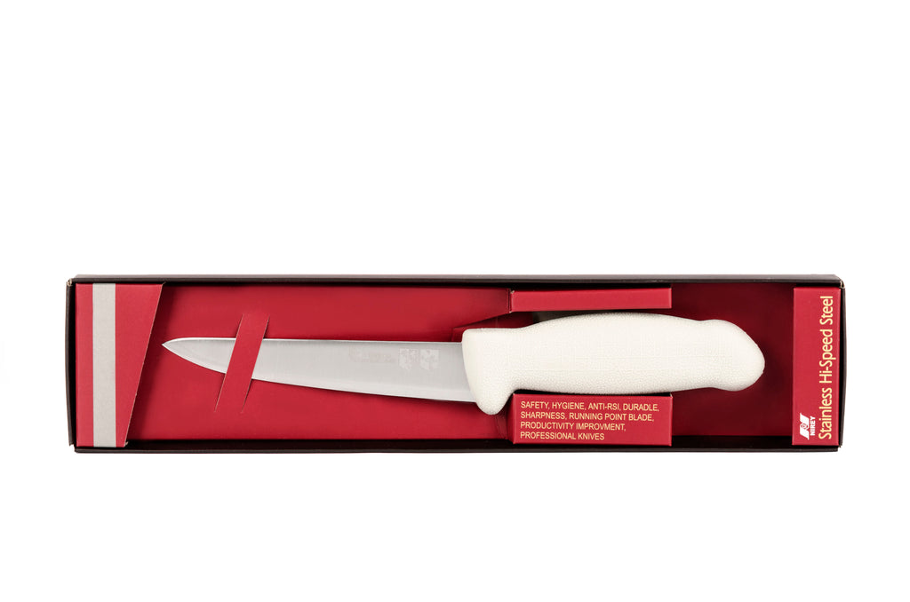 6" Boss Butcher Knife – 3-Layer Premium+ ErDon Steel, Light Grey Handle | F-SL3-0215-KR