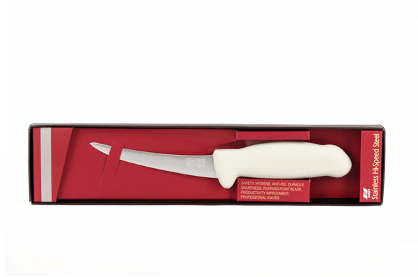 5½" Flexible Boning Knife – 3-Layer Premium+ ErDon Steel, Light Grey Handle | F-SL3-0313-KR