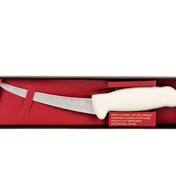 6" Flexible Boning Knife – 3-Layer Premium+ ErDon Steel, Light Grey Handle | F-SL3-0315-KR