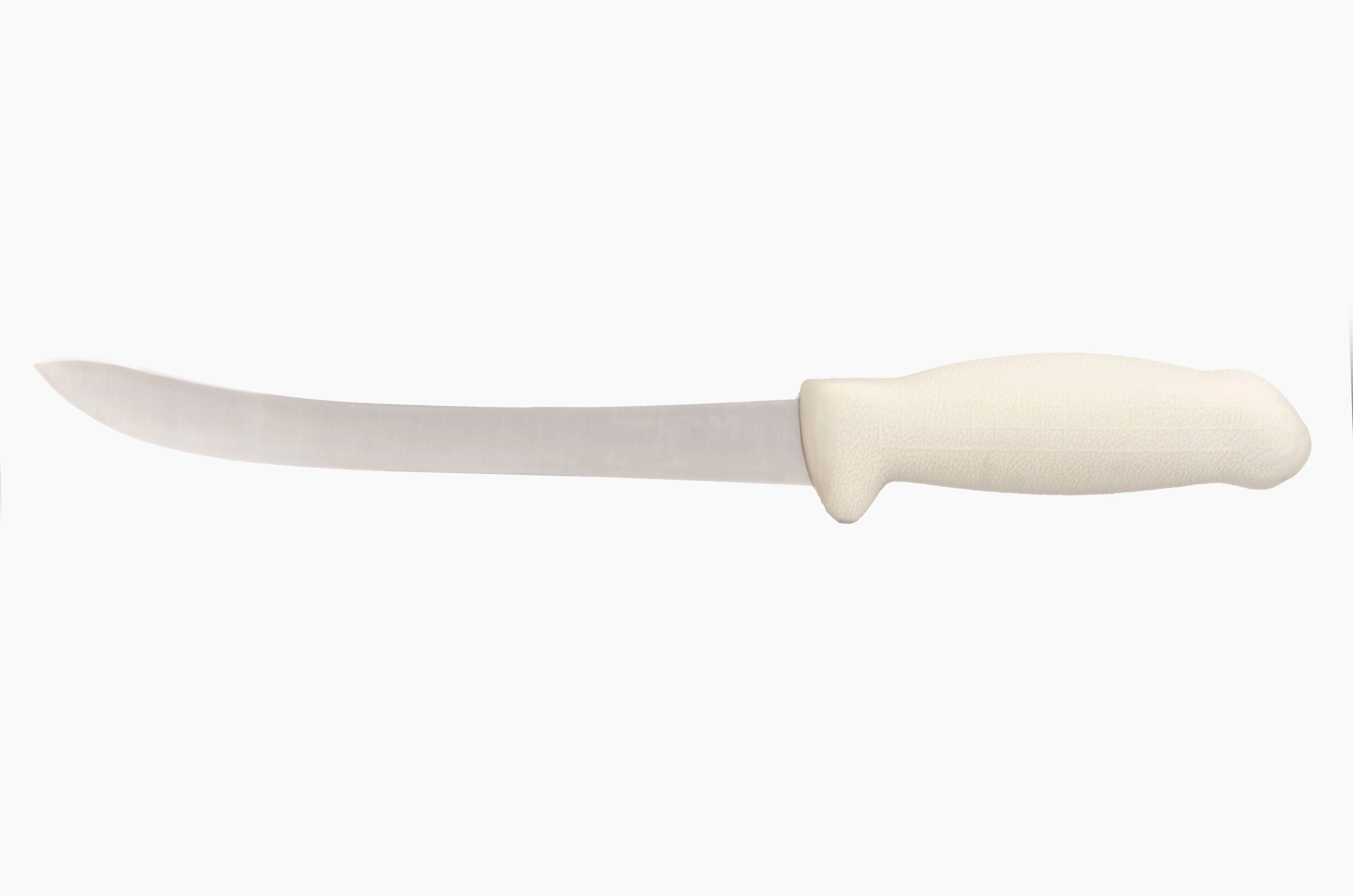 8" Butcher Knife – 3-Layer Premium+ ErDon Steel, Light Grey Handle | F-SL3-05210-KR